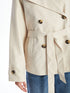 LC Waikiki Women's Jacket Collar Plain Trench Coat